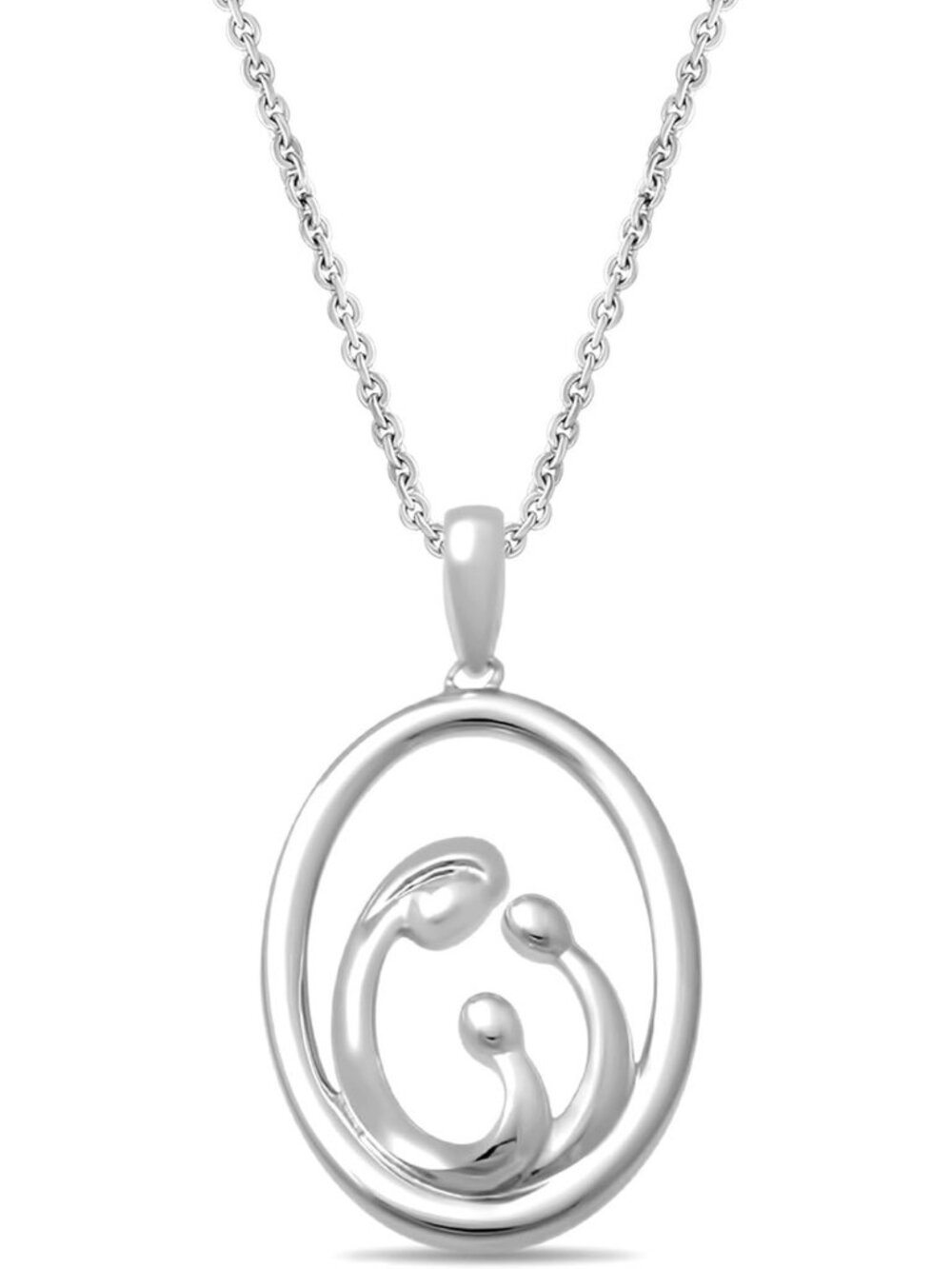 925 Sterling Silver Mom Pendant Necklace - Elegant Gift for Women, Perfect for
